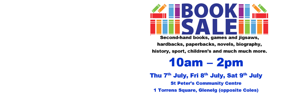 Secondhand book sale 7-9th July